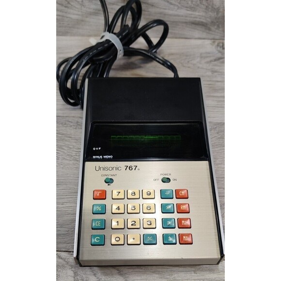 Vintage Unisonic 767 Calculator TESTED WORKIING-See Video - Picture 13 of 13